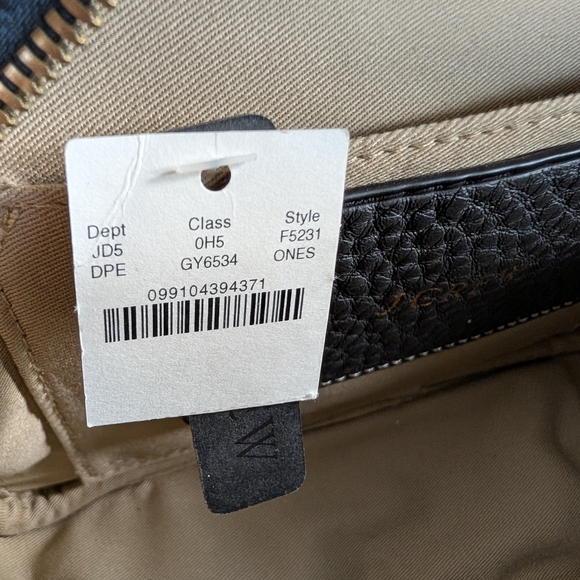 J. Crew Signet Gray Pebbled Leather Crossbody Shoulder Bag Lock & Key NWT - Picture 16 of 16